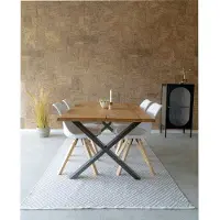 House Nordic Eetkamerstoel Bergen Wit - Set van 2
