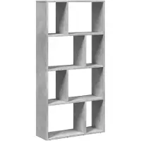 vidaXL Boekenkast 60x20x120,5 cm bewerkt hout betongrijs