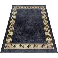 Muratap Fiesta wasbaar vloerkleed laagpolig gold design - woonkamer tapijt -