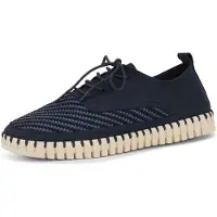 Ilse jacobsen Veterschoen 'TULIP4094' donkerblauw