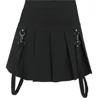 Killstar - Gothic Minirok - Merely A Madness Mini Skirt - S tot XXL - voor Vrouwen - zwart | Maat M