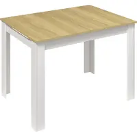 VCM Esstisch ausziehbar, Holz Küchentisch 120-160 cm, kompakter Speisetisch für Küche & Essbereich, Tisch Pesoli