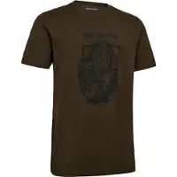 Deerhunter Weston T-shirt Outdoor T-shirt Scandinavisch T-shirt Korte mouw Fallen Leaf Maat 2XL