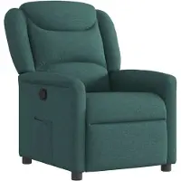 vidaXL Fauteuil verstelbaar stof donkergroen