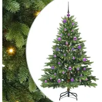 vidaXL Kunstkerstboom met 150 LED met standaard Groen 150 cm PE en PVC