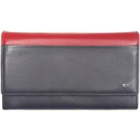 Riccardo Ferducci De Medici Portemonnee Dames - Ritsportemonnee - RIFD - Leer - Blauw