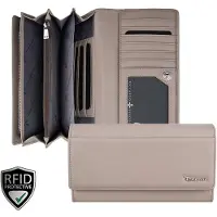 Riccardo Ferducci De Medici Portemonnee Dames - Ritsportemonnee - RIFD - Leer - Beige