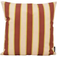 NOVÉE Riviera Stripe Crème/Roest Kussenhoes | 45 x 45 cm | Katoen/Polyester