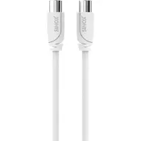 Sinox SELECT IEC (m) - IEC (m) coaxkabel | wit | 2 meter