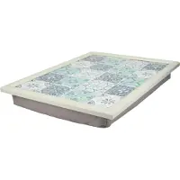 Creative Tops - Laptray, Schoot Dienblad, Groenblauwe Tegeltjes, 44 x 34 cm - Creative Tops