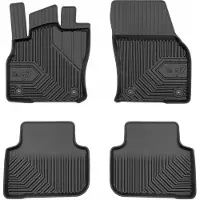 Frogum No.77 Automat / Vloermat - 3D Pasvorm - Geschikt voor Audi Q3 II / Sportback vanaf 2018 - TPE Rubber - 4-delig - Hoge Rand 4cm - Zwart