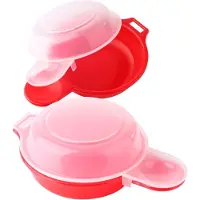 Mira Eierkoker magnetron - Eierkoker - Eierkoker electrisch - Rood - 18cm x 16cm x 6cm