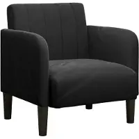 vidaXL Fauteuil met armleuningen 54 cm fluweel zwart