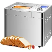 Mira Broodbakmachine - Broodbakmachines - Broodbak machine - Zilver - 36cm x 30cm x 22cm