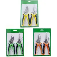 Blossom 2-delige snoeischaar set - Snoeischaren - Roestvrijstalen tuinschaar - 15 diameter tak - Voor fruitbomen, bloemen en thuisgebruik - groen-zwart