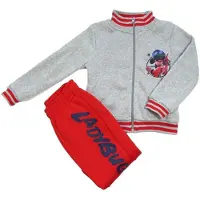 Miraculous Ladybug Set - Joggingpak - Trainingspak - 2-delig - grijs/rood - maat 134/140 (10 jaar)