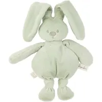 Nattou Lapidou Knuffel konijn - 30 cm - Zachte baby knuffel - Baby cadeau - Lindengroen