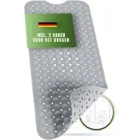 Mira Badmat antislip voor in bad - Douchemat antislip voor douche - Badmat antislip - Grijs - ‎41cm x 8cm x 5cm