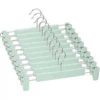 LONGZIMING -10-Pack Stevige Niet-Schuivende Verstelbare Haak Hangers - Ruimtebesparend voor Broeken, Sokken, Jurken en Jassen