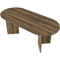 Vente-unique Eettafel 8 plaatsen - Donker naturel - TOPANIA