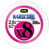 Duel Hardcore X8 Braided Line 300 M Veelkleurig 60 Lbs
