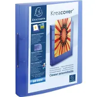 Exacompta Personaliseerbare ringmap Kreacover 2 ringen, 5 geassorteerde kleuren: turkoois, groen, roo... - 15 stuks