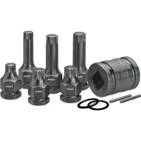 Hazet 990S/11 Kracht-dopsleutelinzetset 1/2 (12.5 mm) 11-delig