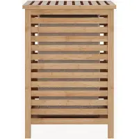 En.casa Wasmand Jystiand bamboe met waszak 57x40x40 cm naturel 64 L []