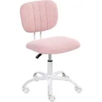 Beliani BUBBLY - Bureaustoel - Roze - Polyester