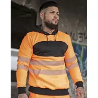 Korntex KX1002 EOS Hi-Vis Workwear Hoody With Printing Area