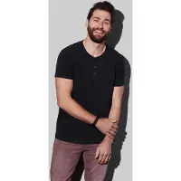 Stedman T-shirt Henley Shawn SS for him STE9430