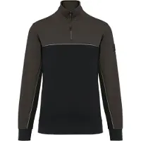 WK. Designed To Work WK404X Ecologische uniseks sweater met ritskraag