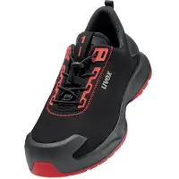Uvex 1 x-craft veiligheidsschoen, enkelschoen S3L, zwart/rood, zwart/rood, maat 52