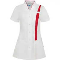 Berkel Zorgjas Lara Wit/rood B3930326 | Maat: XS