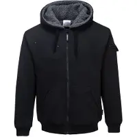 Portwest teddy vest met capuchon KS32 L / Zwart