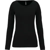 Kariban K3017C Dames-T-shirt ronde hals lange mouwen