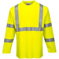 Portwest FR96 Vlamvertragende Modaflame HiVis T-Shirt met Lange Mouw