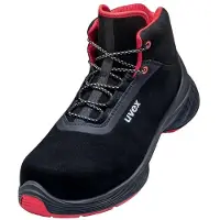 Uvex 1 G2 veiligheidsschoen, model S2, zwart, rood, breedte 10, maat 52