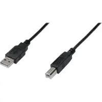 Digitus AK-300102-030-S USB-aansluitkabel, type A - B, recht, 3.0 meter, geschikt voor USB 2.0, UL-gecertificeerd, zwart