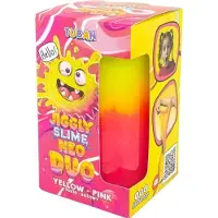 TUBAN speelgoed Jiggly Slime Neo Duo geel roze 430 g multicolor.