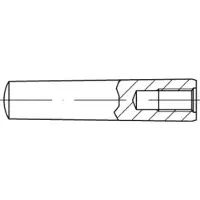 Toolcraft TO-5436807 Conische pen 6 mm Staal 25 stuk(s)