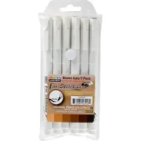Spree Technische Brushpennen Bruintinten Set 6 stuks
