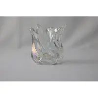 Mansion Atmosphere Waxinelichthouder tulp wit 9x9x9,3cm wit Glas