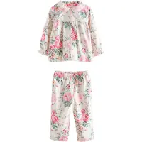 Next Nachtkledij 'Cath Kidston' lichtgroen / rosa / rood / wit
