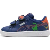 Puma Sneakers 'Smash 3.0 Dino' donkerbruin / limoen