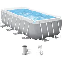 Intex PRISM frame zwembadset 400 x 200 x 122 cm met filterpomp