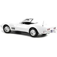 Norev Corvette Convertible 1969 Can Am Wit - Model 1/18 Norev