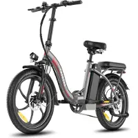 Fafrees F20+ Elektrische Fiets - 250W Motor - 36V 20Ah Accu - 20x3" Banden - 90km Bereik - 25 km/u Snelheid - Grijs