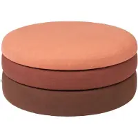 Broste Copenhagen Pond poef roest - Ø68XH30CM