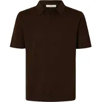 Selected Shirt 'SLHMattis' donkerbruin